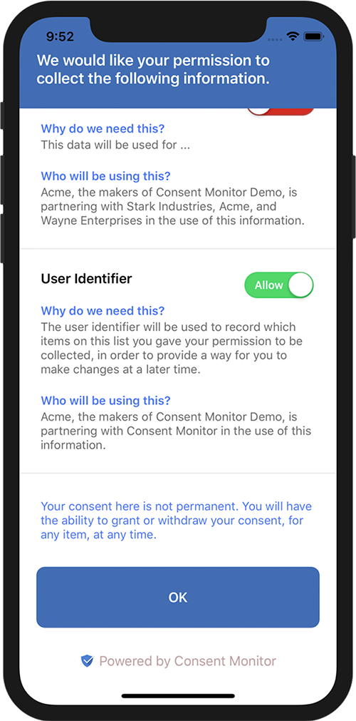 Consent Monitor iOS SDK