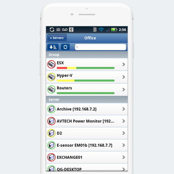 Power Admin Server Monitor for iOS and Android